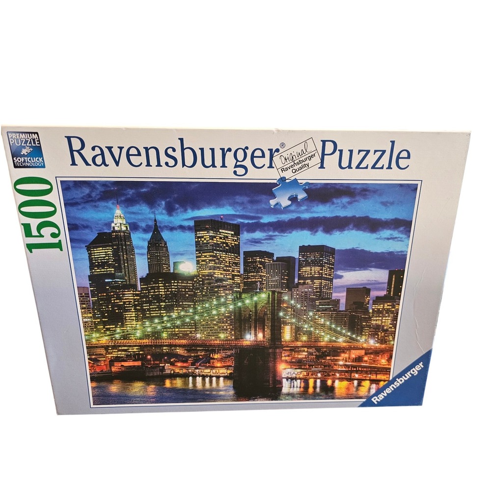 Ravensburger 1500 Piece Puzzle New York City Skyline‎ Brooklyn Bridge 162727